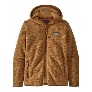 Patagonia Retro Pile Fleece Hoodie in Nest Brown